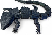 Glitter Black Lizard Fidget Articulated Colour Changing Desk Toy