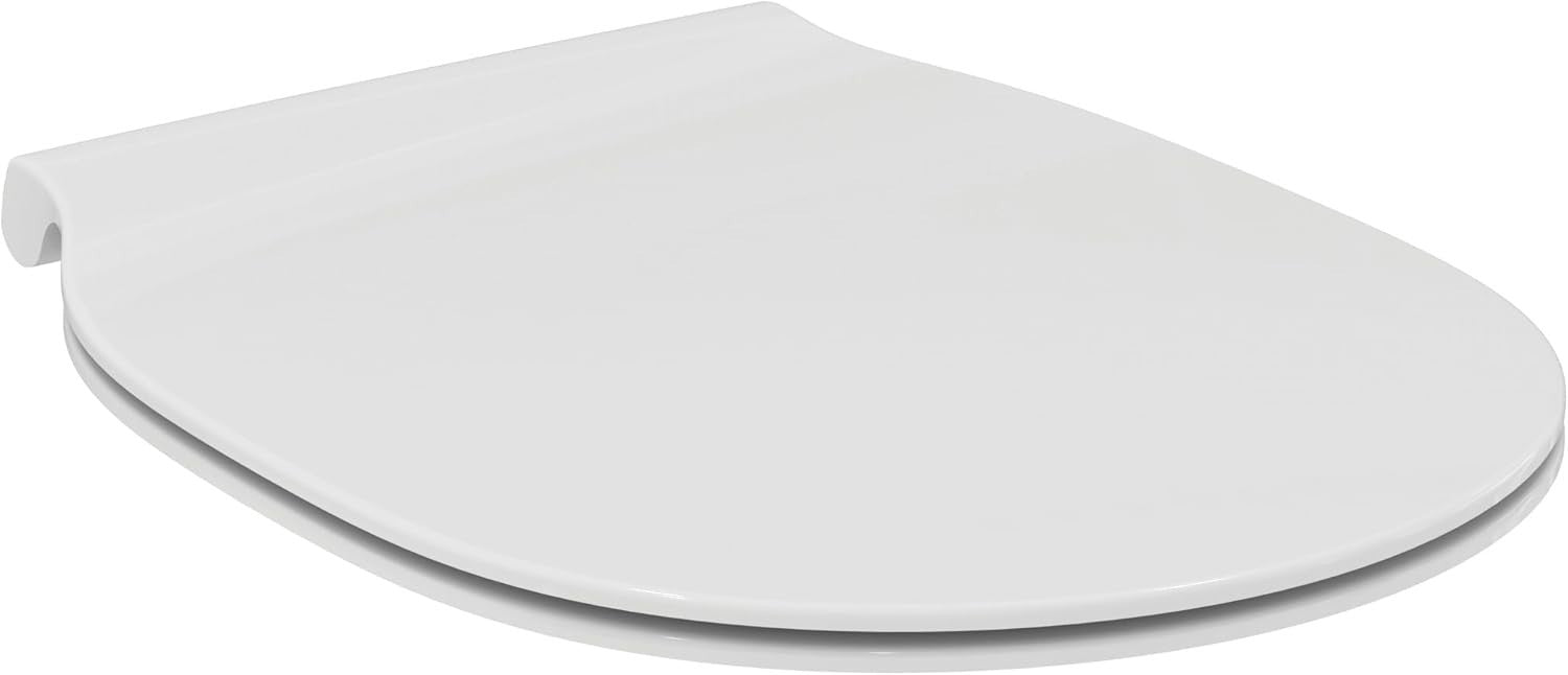 Connect Air Toilet Seat Round White Slim UV Resistant Durable Duroplast
