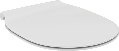 Connect Air Toilet Seat Round White Slim UV Resistant Durable Duroplast