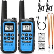 Kids Walkie Talkies PMR446 Rechargeable Long Range VOX USB-C 2 Pack