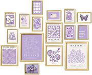 Purple Gallery Wall Art 16pc 11x14in Lavender Poster Set