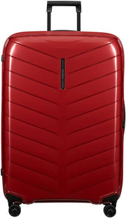 Extra Large Hard Shell Suitcase 81cm Lightweight Spinner 120L Red