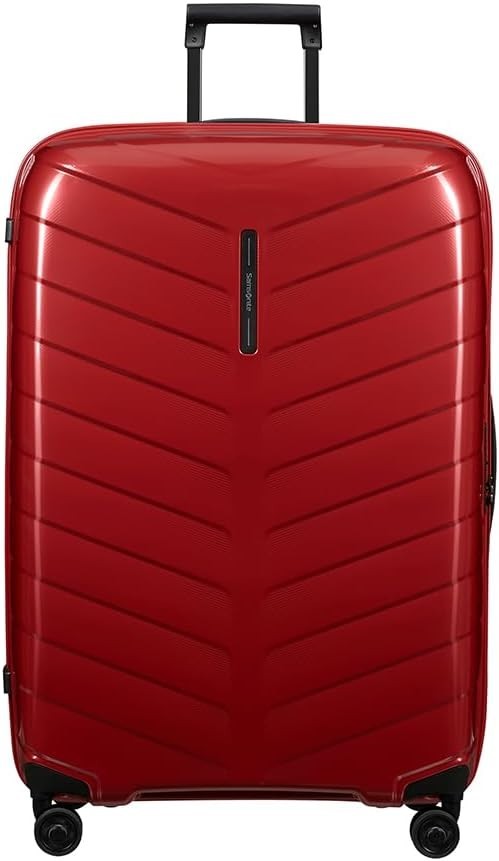 Extra Large Hard Shell Suitcase 81cm Lightweight Spinner 120L Red