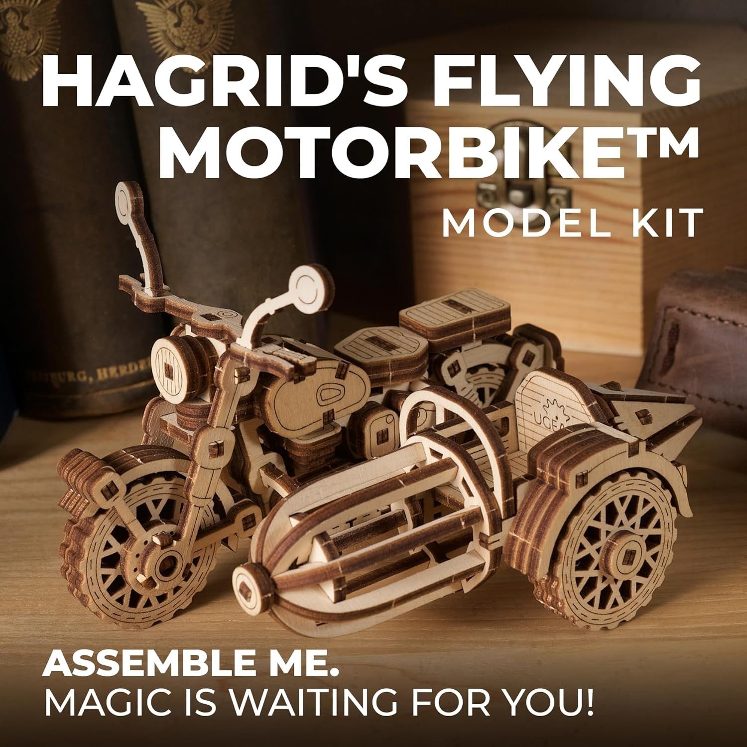3D Wooden Flying Motorbike Puzzle - Interactive Build, Magical Collectible