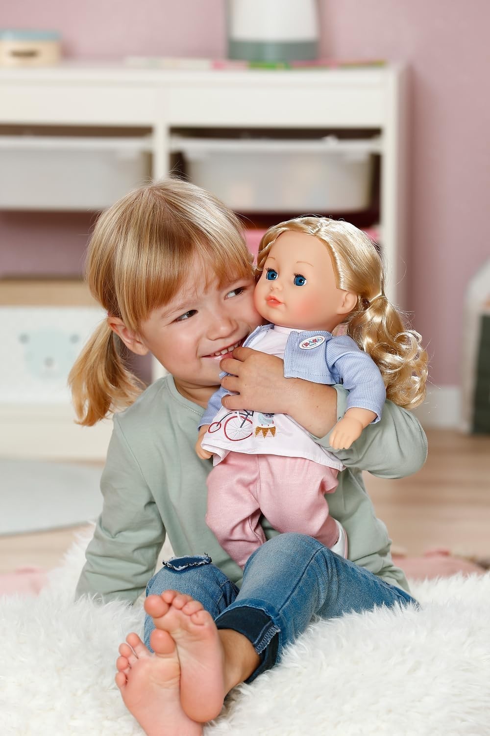 36cm Soft Baby Doll Blonde Hair Sleeping Eyes Toddler Safe 1+