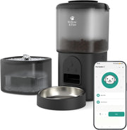 Smart Pet Feeder & Water Fountain WiFi App Control 4.5L Auto Feeding
