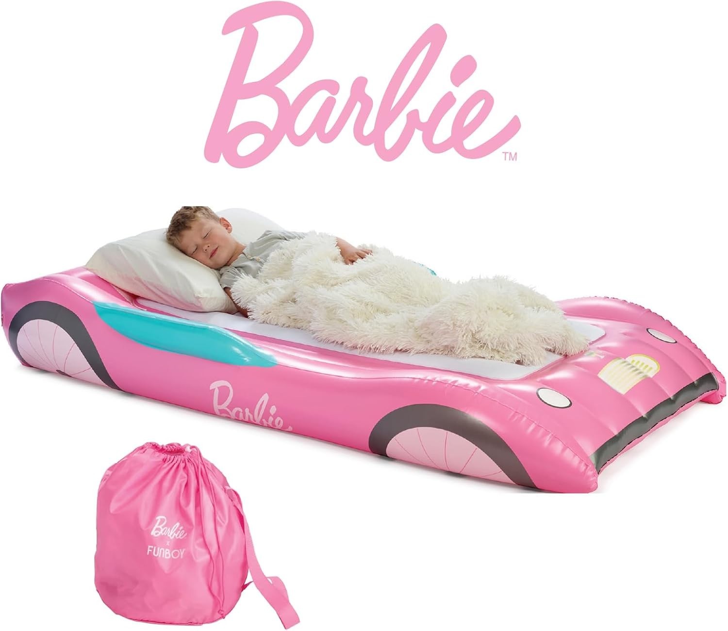 Kids Travel Cot with Inflatable Mattress – Sleepovers, Portable & Cozy