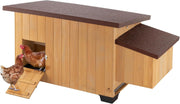 Large FSC Wooden Chicken Coop 5 Hen House w Tray Ramp