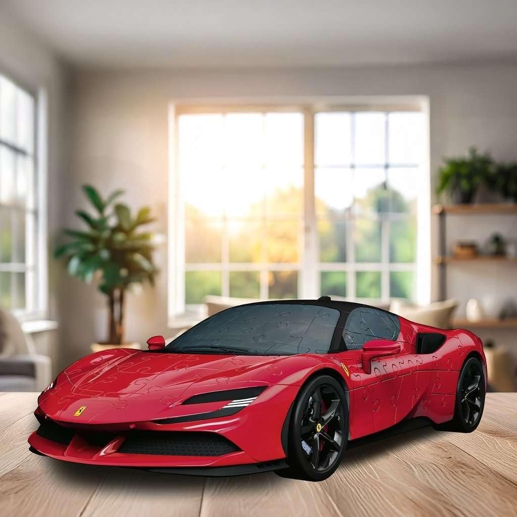 3D Sports Car Puzzle 108 Piece Racing Car Model Kit No Glue Gift
