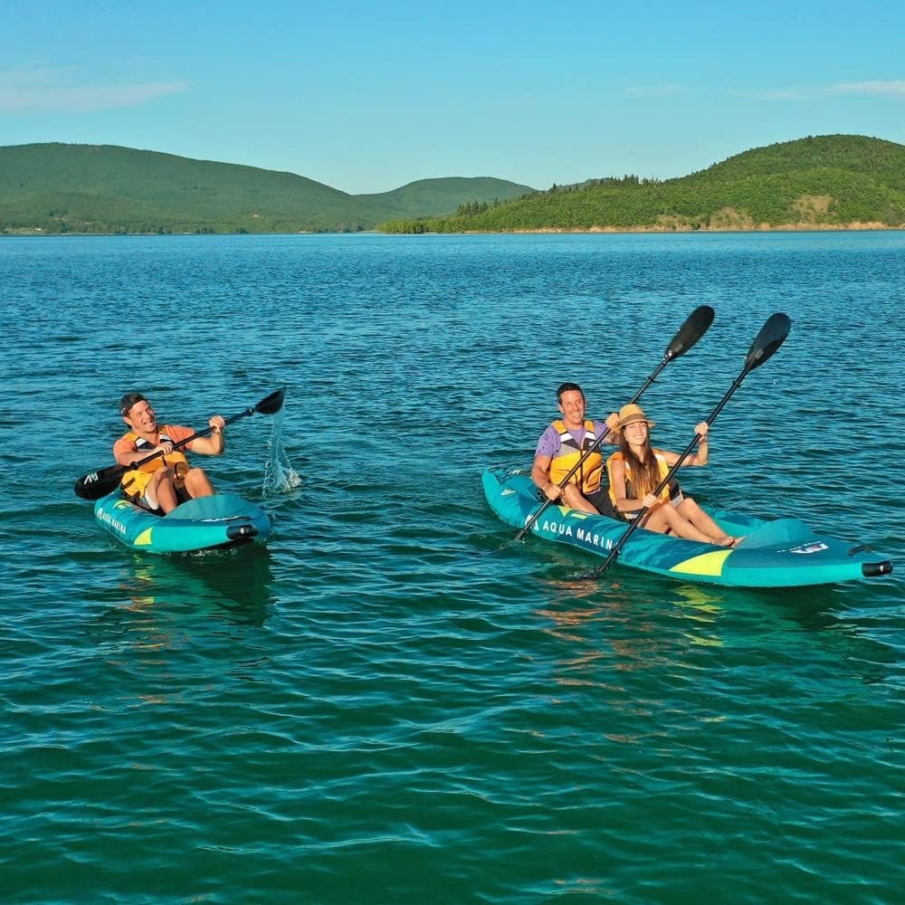 Professional Inflatable White Water Kayak PVC Self Bailing Canoe