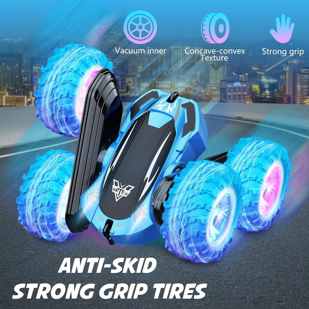 4WD 360° Flip RC Stunt Car 2.4GHz Remote Control Off-Road Toy w/ LED Lights