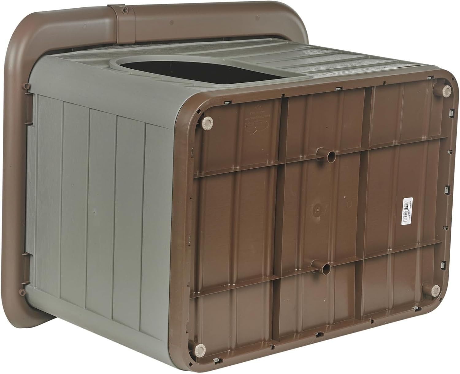 Weather-Resistant Plastic Dog House Medium with Ventilation & Portable Design