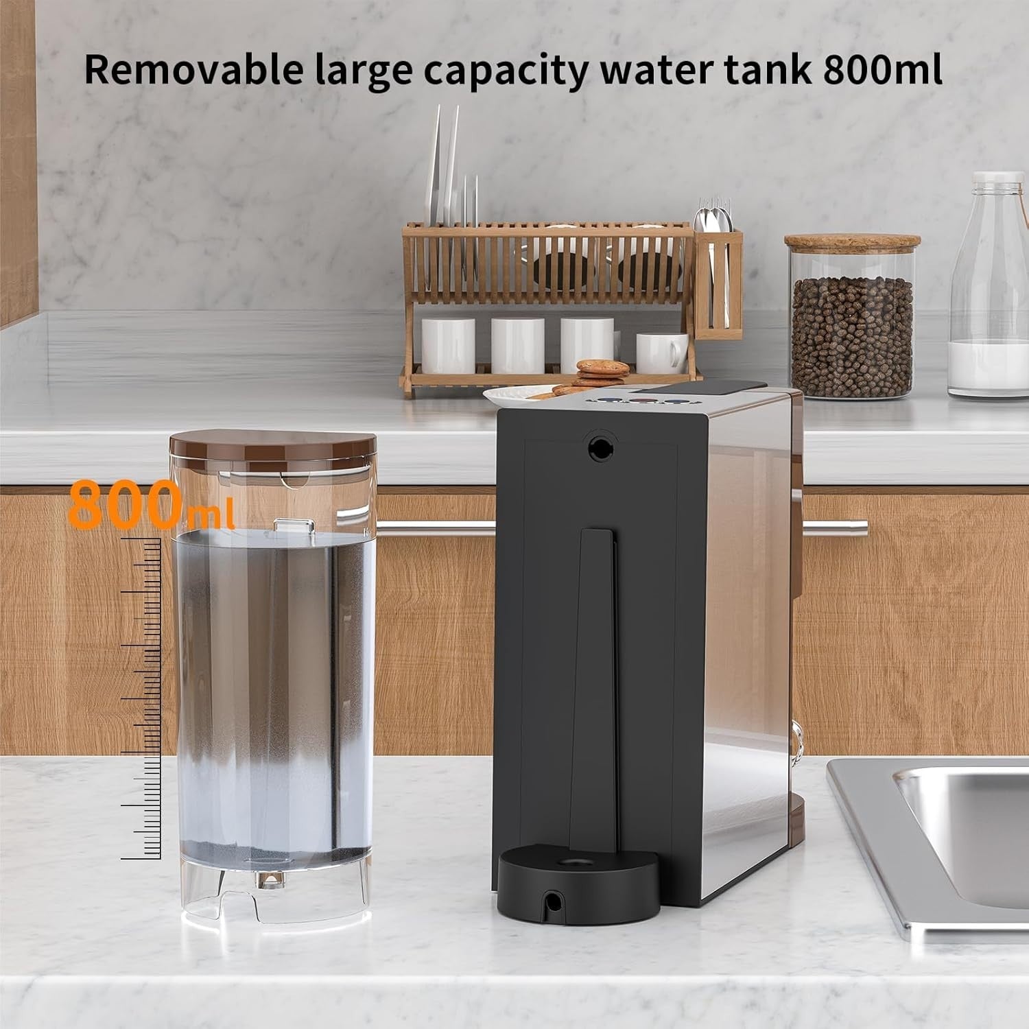 4-in-1 Espresso Coffee Machine | 19Bar Pressure | Capsule & Ground Compatible