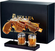 Gun Whiskey Decanter Set with 2 Glasses 266ml Novelty Liquor Dispenser Gift