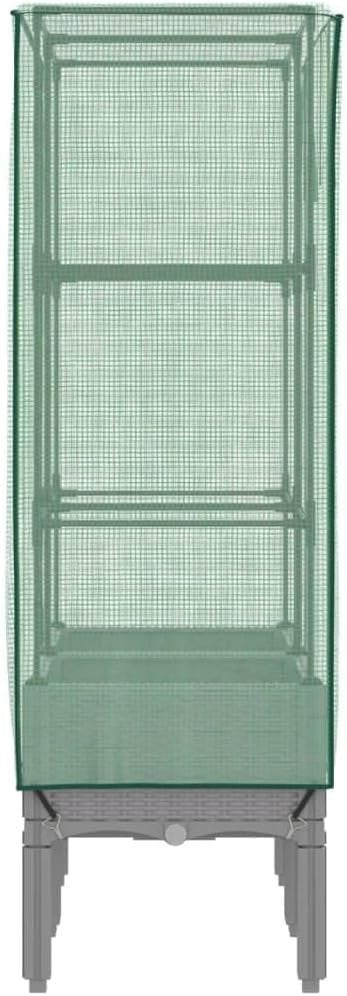 Raised Garden Bed with Greenhouse Cover 80x40x140cm | Waterproof PE Enclosure