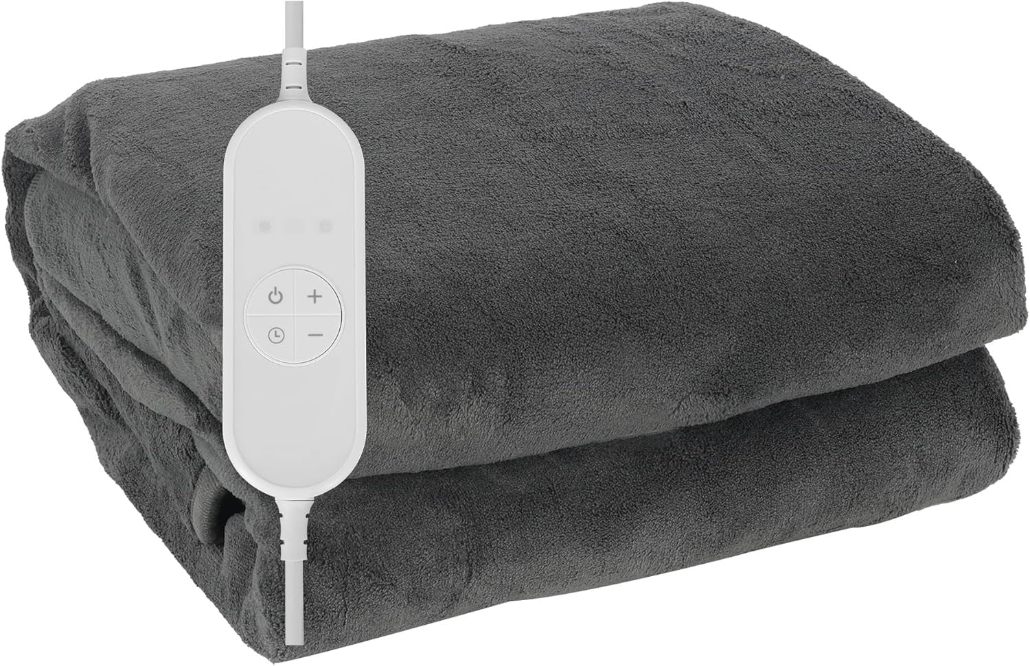 Electric Heated Throw Blanket Fleece 9 Heat Settings Auto Shut Off Timer