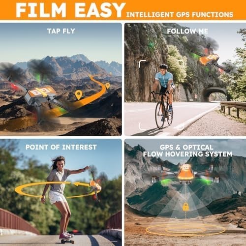 G9 4K GPS Drone with Camera, Brushless Motor, Follow Me, 45-Min Flight