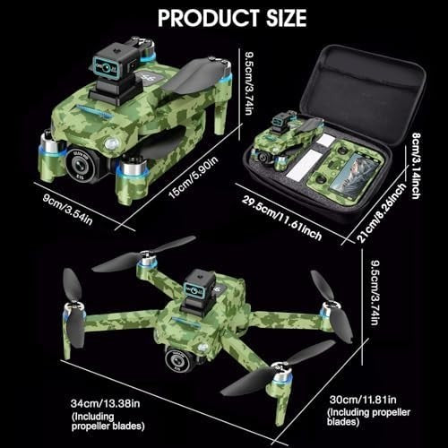Xobuo GPS Drone 4K Dual Camera 5.9" Screen | 60min Flight Auto Return