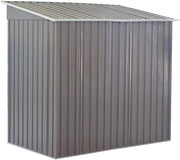 Lockable 6x4ft Outdoor Metal Garden Shed Tool Storage Grey