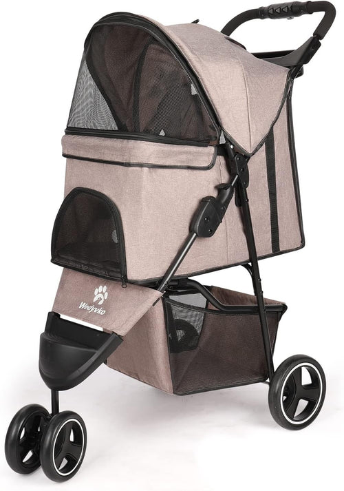Pet Stroller for Small Medium Dogs 15kg Ultra Lightweight Foldable Pram