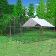 Extra Large Walk In Chicken Run Outdoor Metal Pet Enclosure 4x3x2m