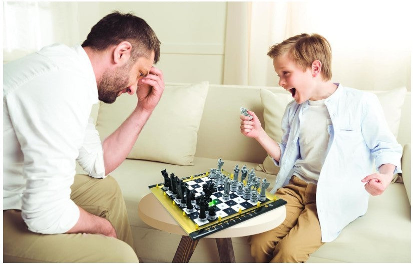 Electronic Chess Set with LED Lights | 64 Levels | Touch Keyboard | Family Strat