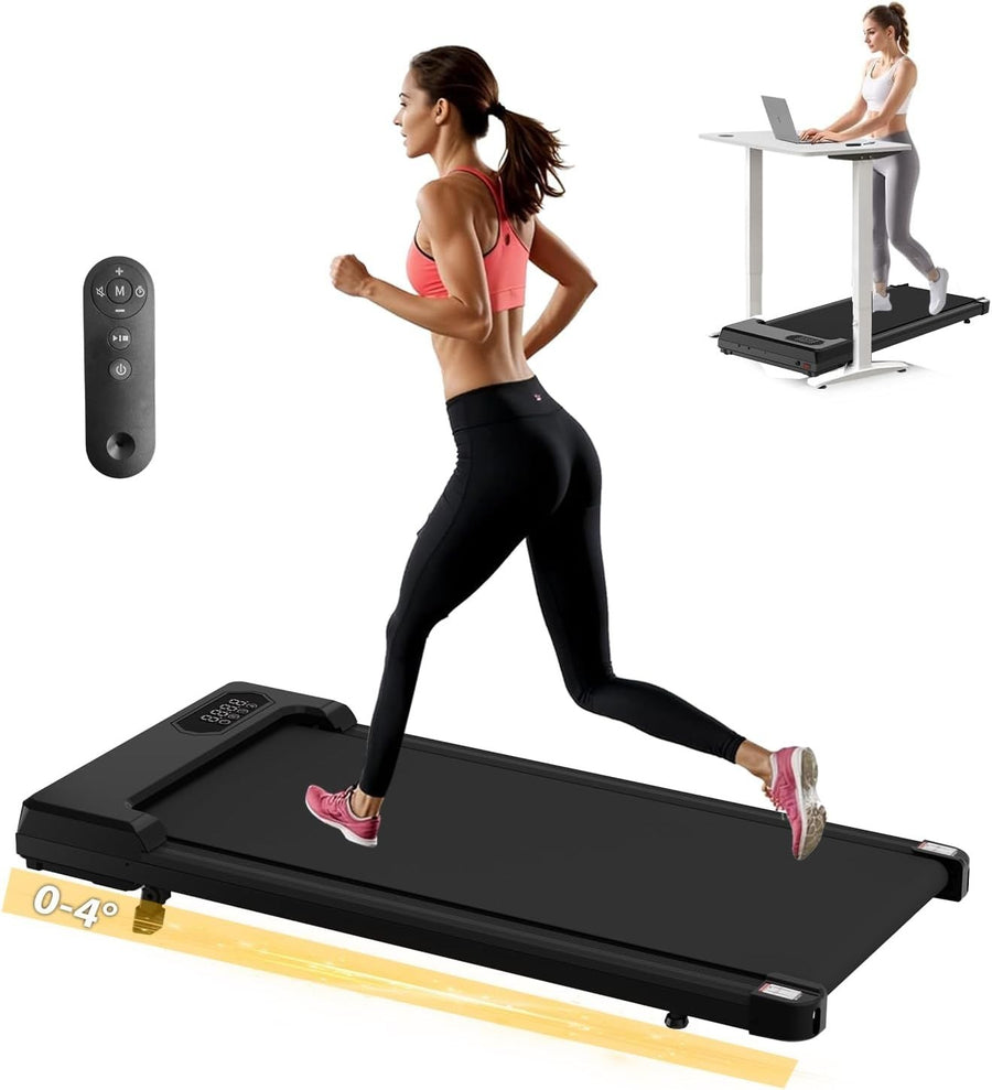 Portable Foldable Walking Treadmill 6km/h Incline LED Display Home Office