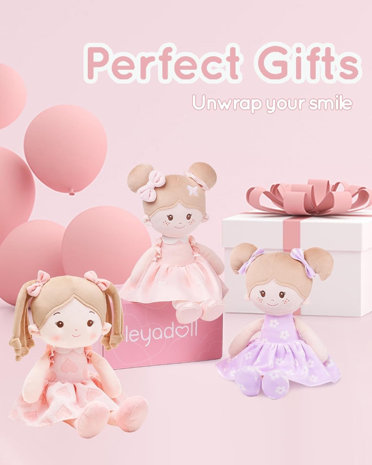 16” Plush Baby Doll Ultra Soft Comfort Rag Doll for Toddlers Age 1+