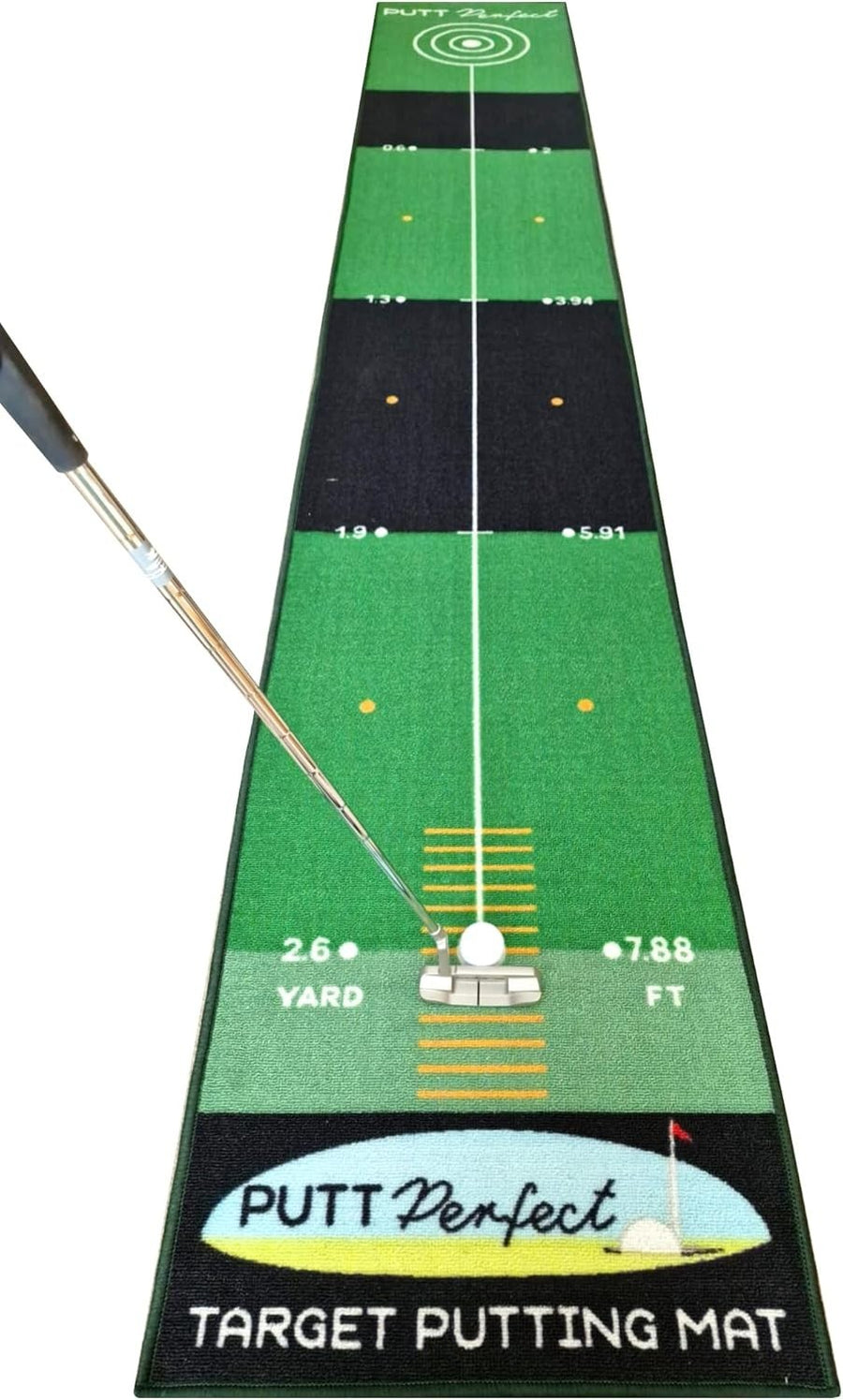 Golf Putting Mat 3m Indoor Practice Green Accuracy Training Aid