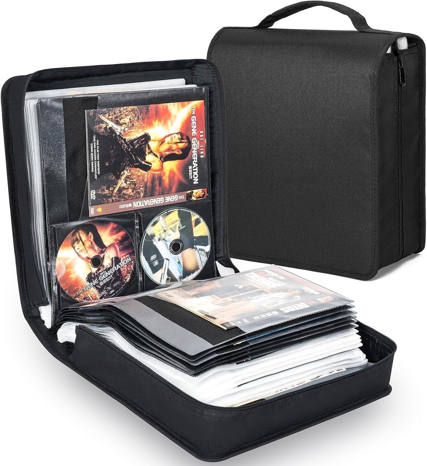 200 Disc CD DVD Blu Ray Storage Wallet Binder Case Album Organizer
