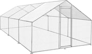 Walk In Chicken Run 6x4x2m Galvanised Steel Coop Pen