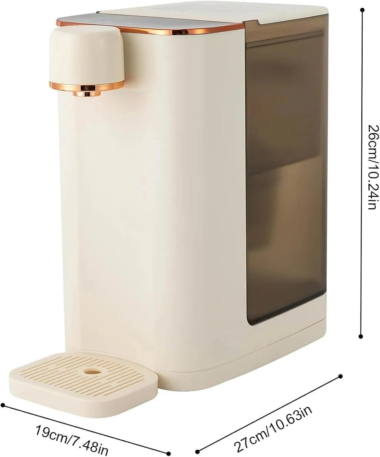 Instant Hot Water Dispenser 3L Rapid Heating Adjustable Temp Countertop Boiler