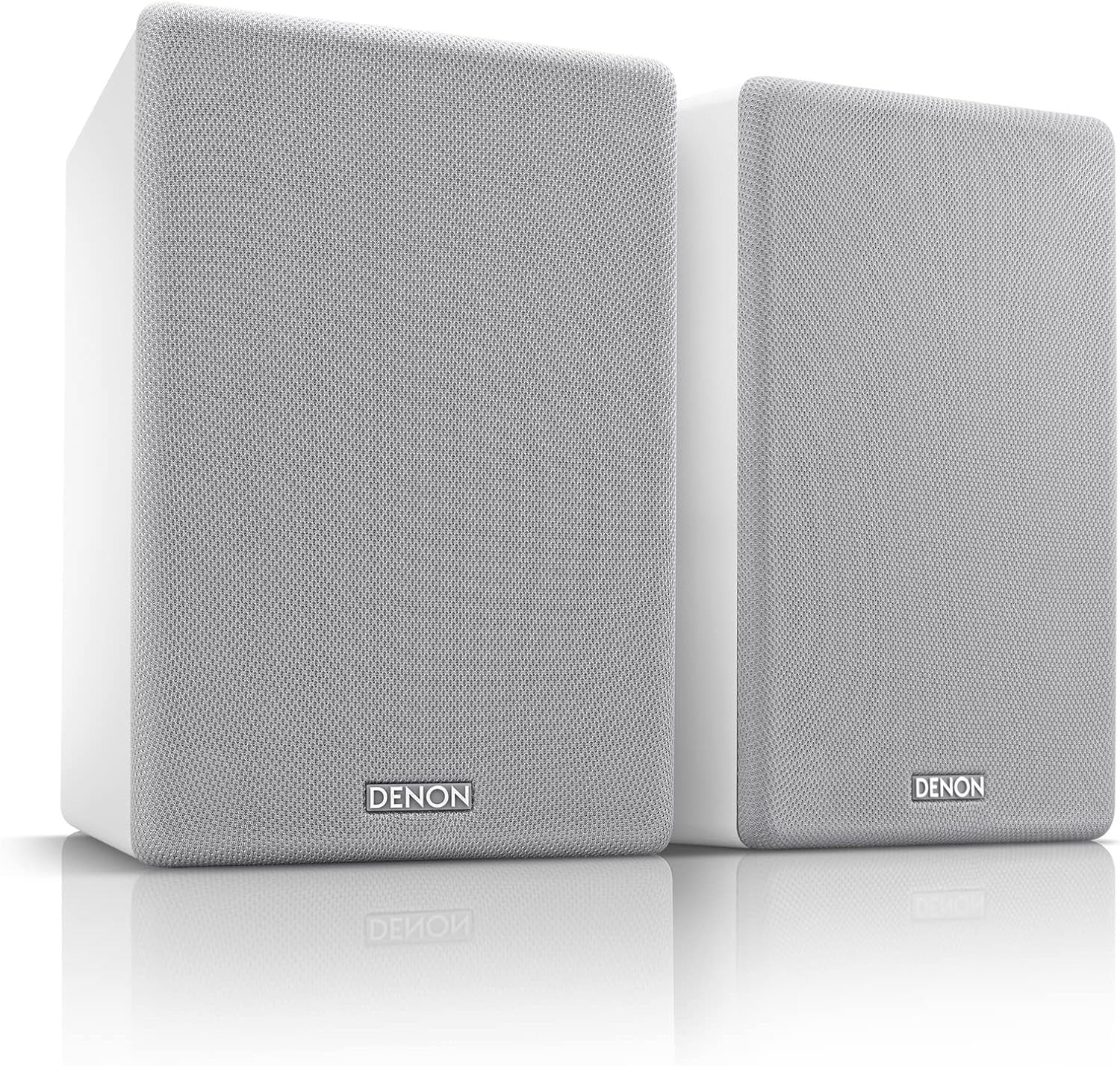 Denon SCN10 White HiFi Bookshelf Speakers 65W 2-Way Stereo Pair