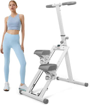 Vertical Stair Climber w/ LCD Monitor, Adjustable Pedals 265lb Capacity