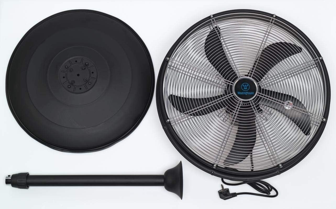 40cm Pedestal Fan – Adjustable Height 28–135cm 3-Speed Cooling Metal Blades