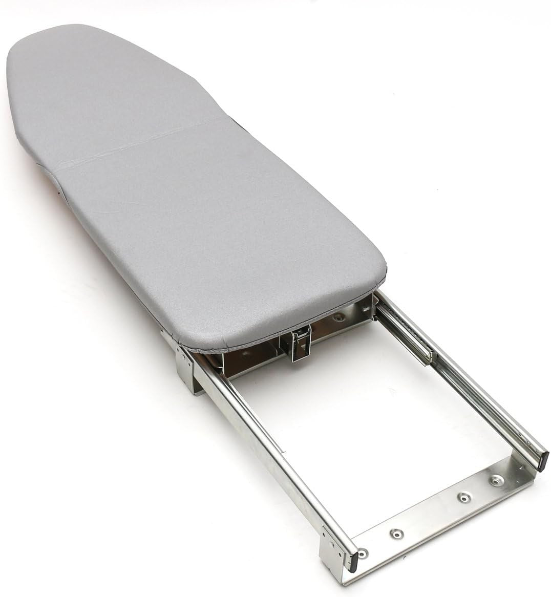 Pull Out Drawer Ironing Board Beige Folding Slide Mount Space Saving Design