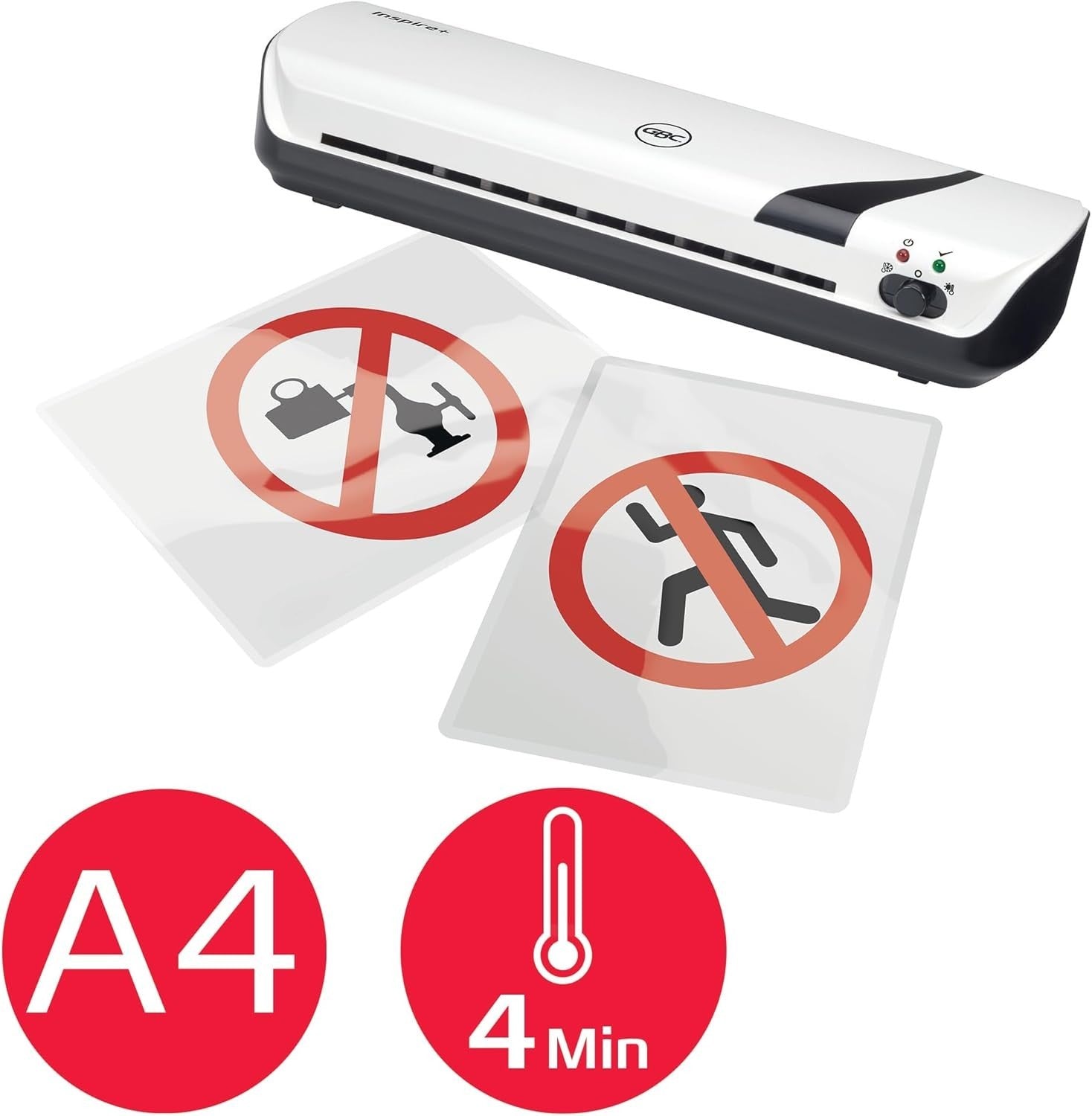 A4 Laminator 4-in-1 Kit Fast Warm Up Cold Mode Cutter + Corner Tool