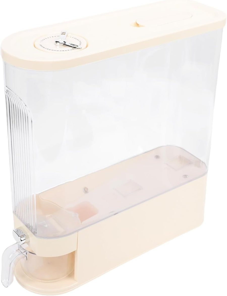 Slim Rice Dispenser Damp Proof Grain Storage Container Food Grade PP