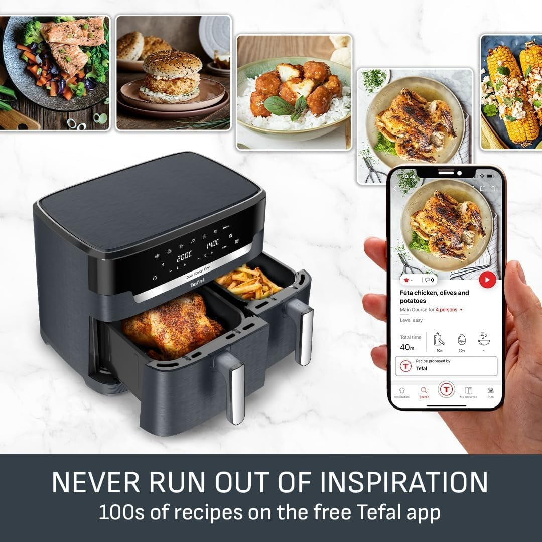 11L XXL Dual Zone Air Fryer Large Capacity Extra Crisp Bake Roast Dehydrate 7
