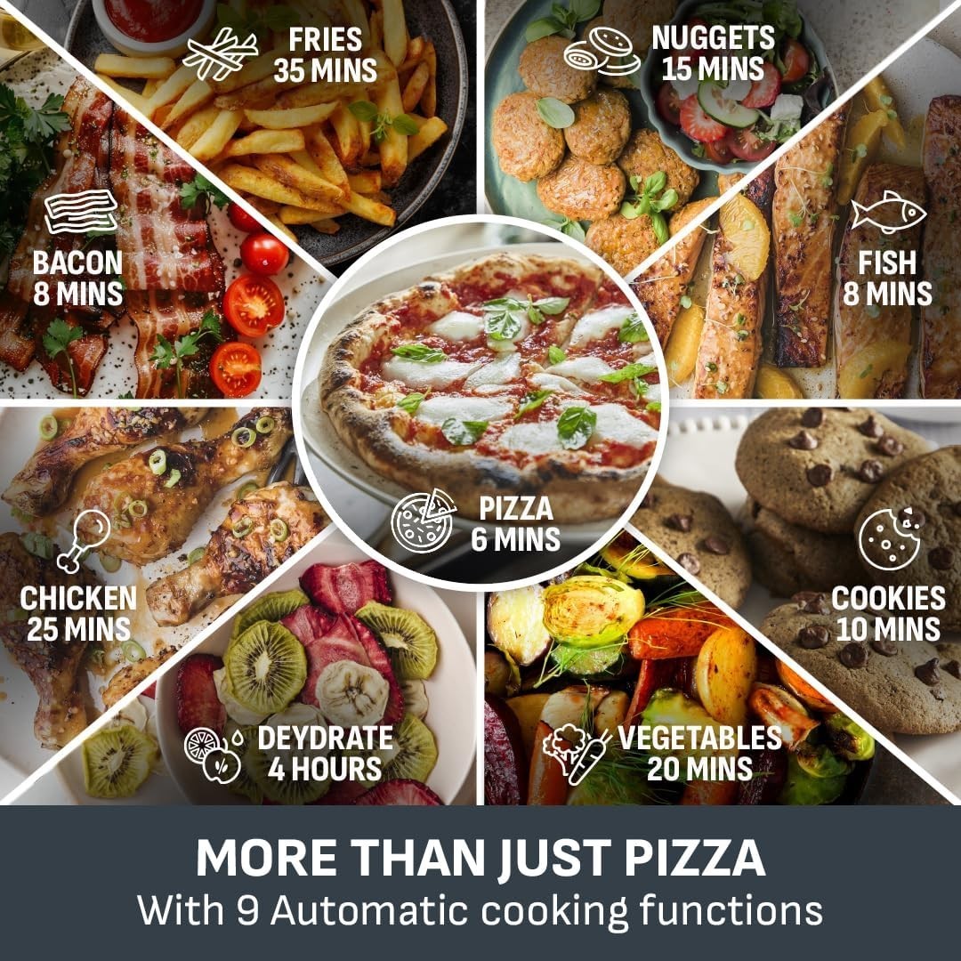 XL Pizza Air Fryer Oven | Extra-Crisp Tech | Viewing Window | Large Surface