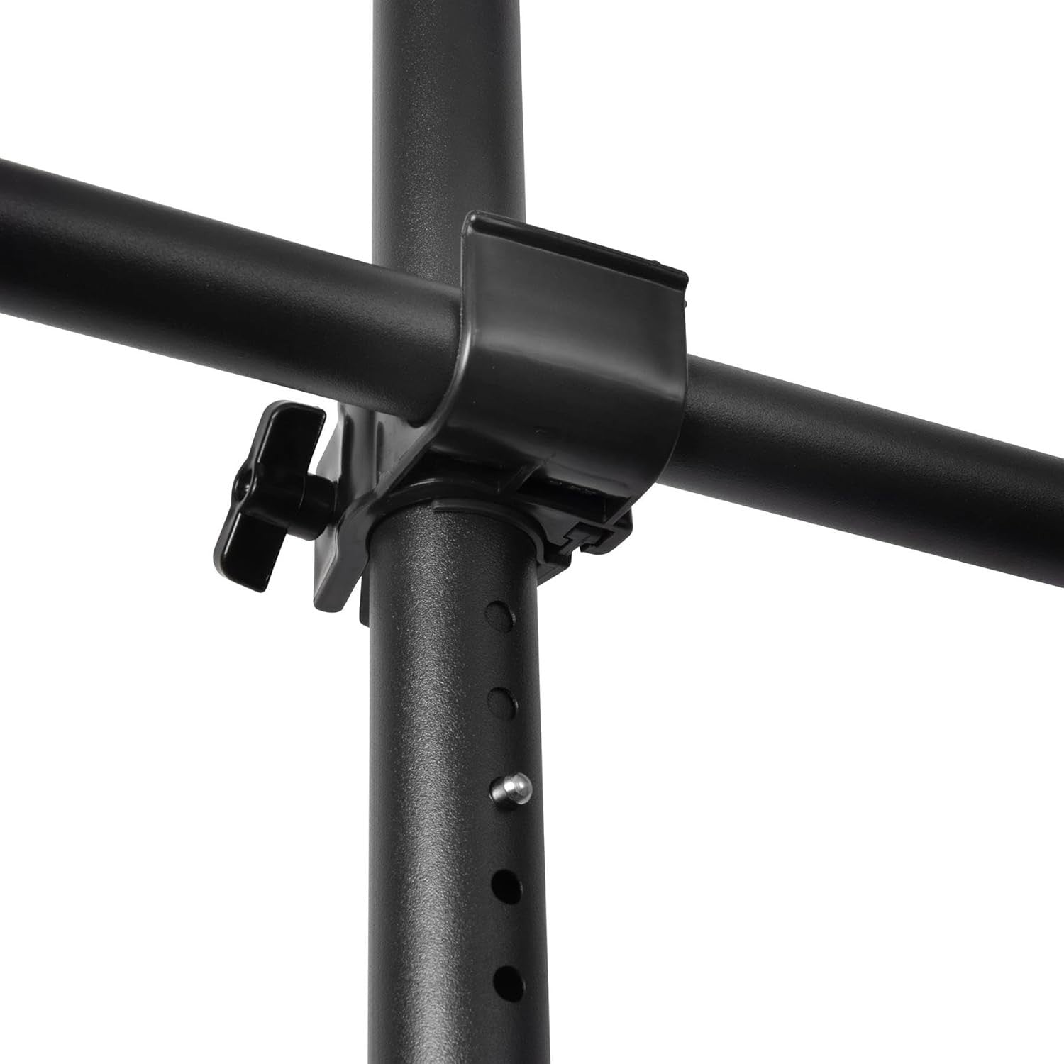 Triple Telescopic Adjustable Wardrobe Clothes Rail Black