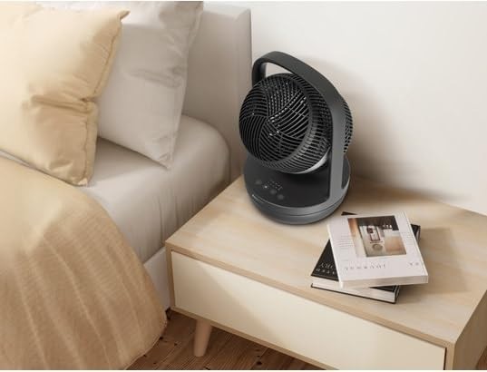 23 dB Quiet Table Fan – 180° Tilt Oscillating 3-Speed Cooling Fan for Office