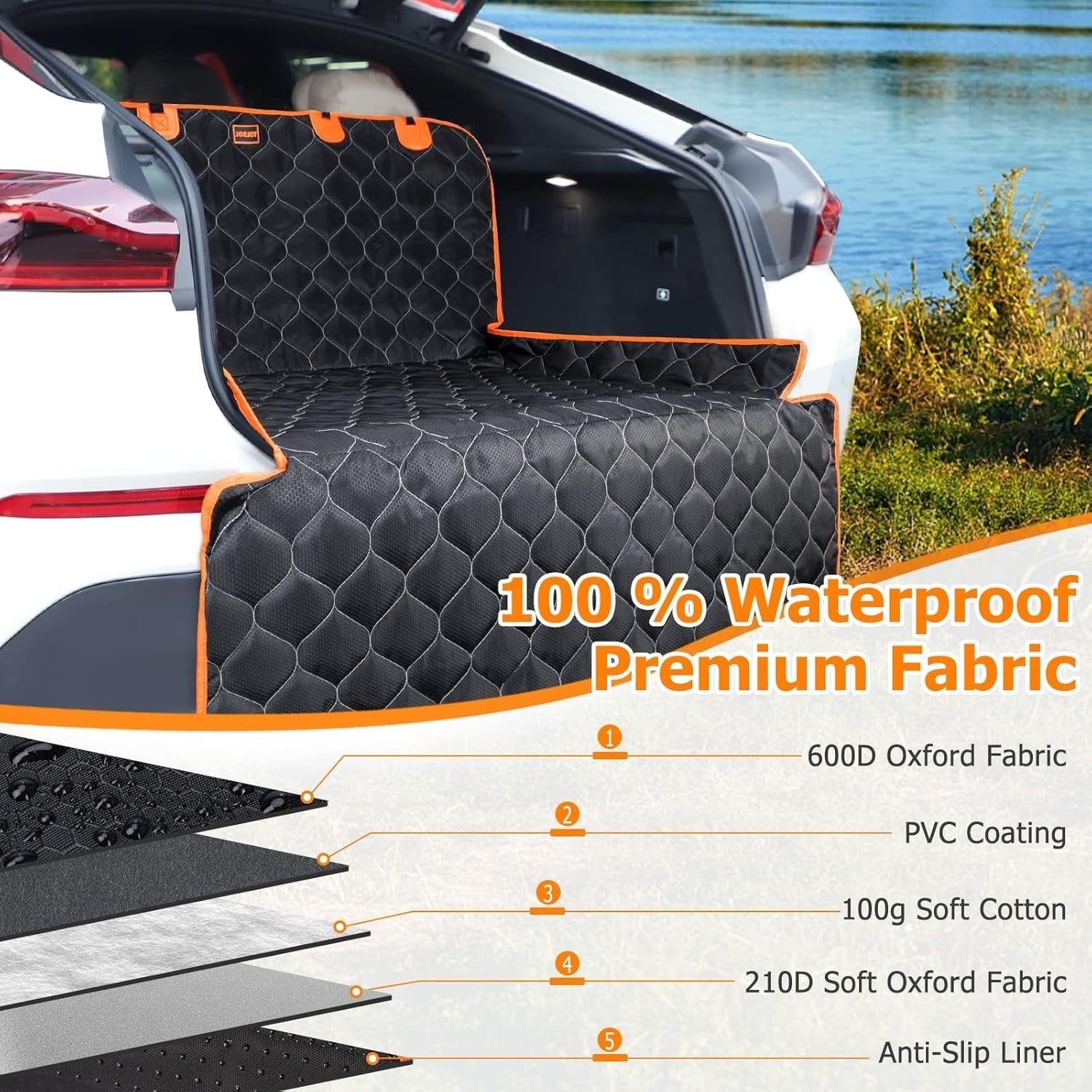 Waterproof Dog Car Boot Liner SUV Trunk Protector Non Slip Cover