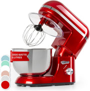5L Stand Mixer 1800W 6-Speed Planetary Mixing Red Stainless Steel Bowl