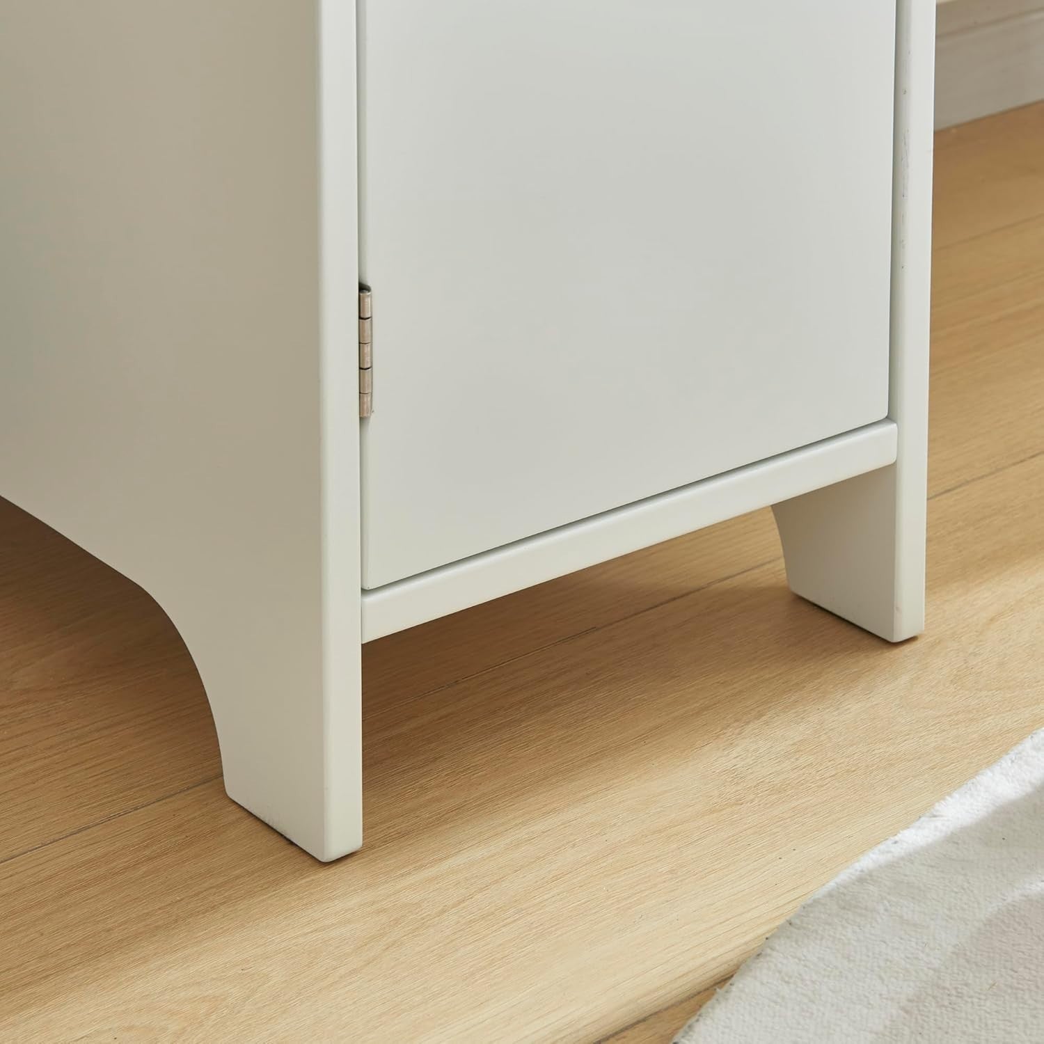 Kids Study Desk & Chair Set with Cork Board – Storage Shelves, White Wood