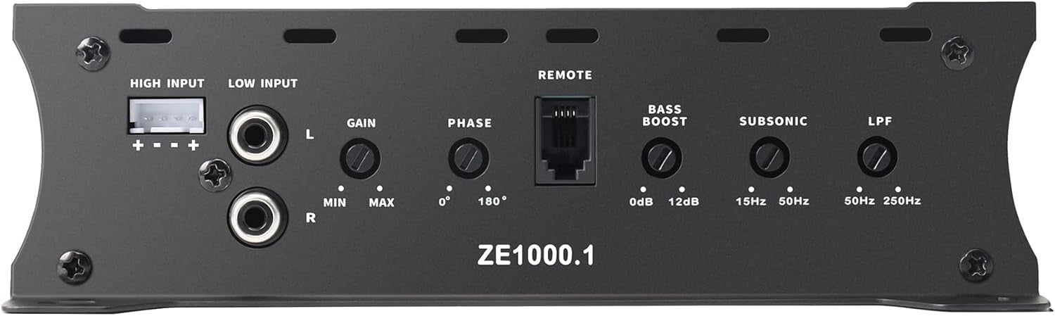 2000W Monoblock Car Subwoofer Amplifier Class D 1-4Ω Low Pass MOSFET