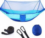 Automatic Camping Hammock with Mosquito Net | Portable Single Bed 250x120cm