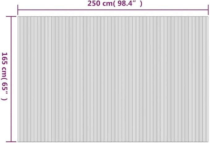 White Bamboo Room Divider 250x165cm Roll-Up Privacy Screen for Bedroom Office