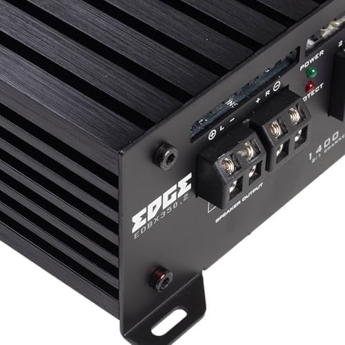 2-Channel Car Amplifier 1400W Class AB Stereo LPF HPF High-Level Input