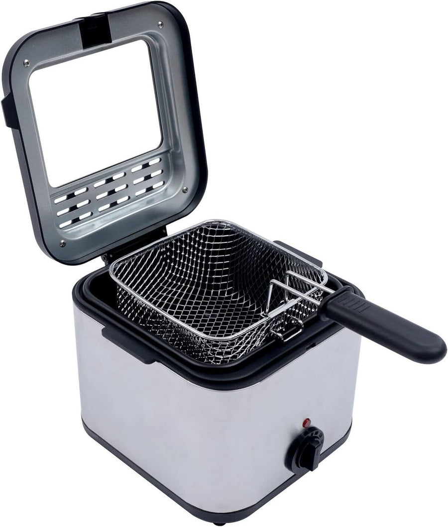 Electric Deep Fryer 2.5L 1000W Stainless Steel Adjustable Temp Basket